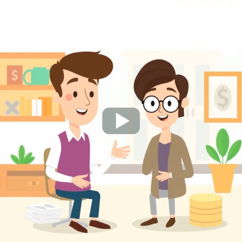 Animated explainer video breaking down complex financial concepts in a simple and engaging way