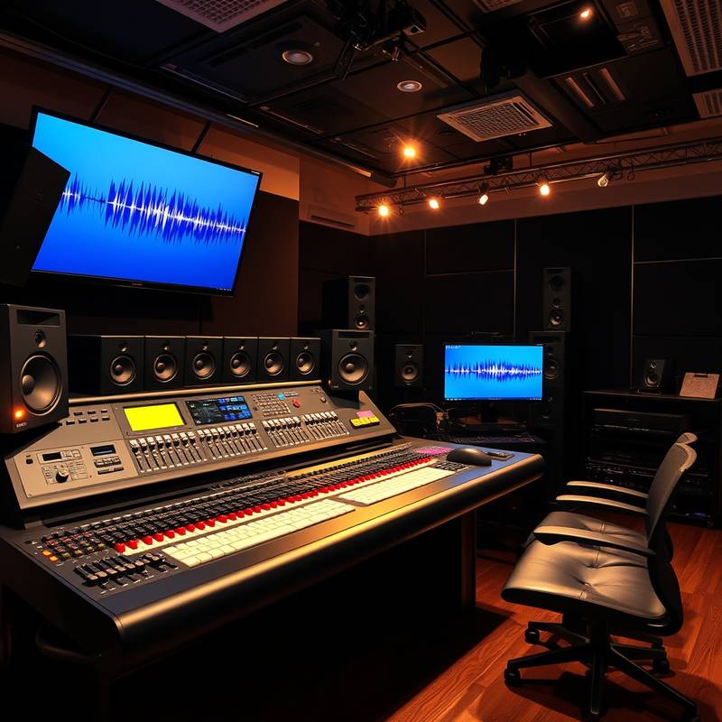 ProTools editing suite with Avid editing console