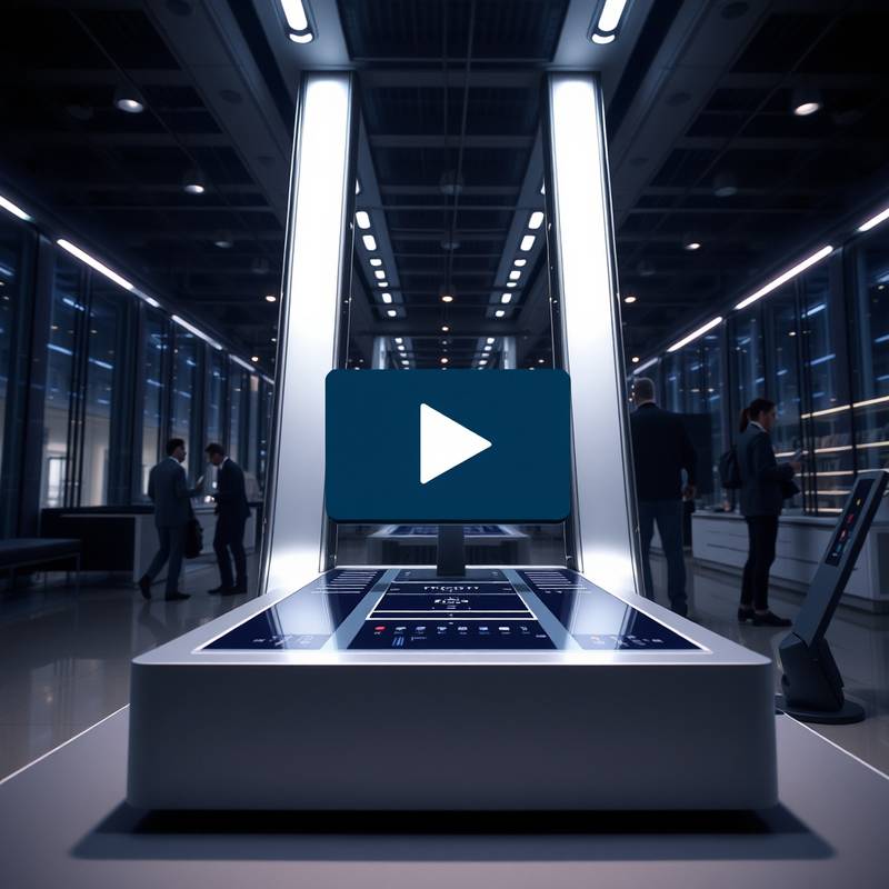 Thumbnail for a corporate video showcasing innovative technology solutions for a modern enterprise